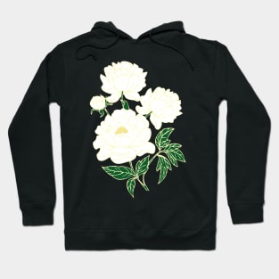 White Peonies Hoodie